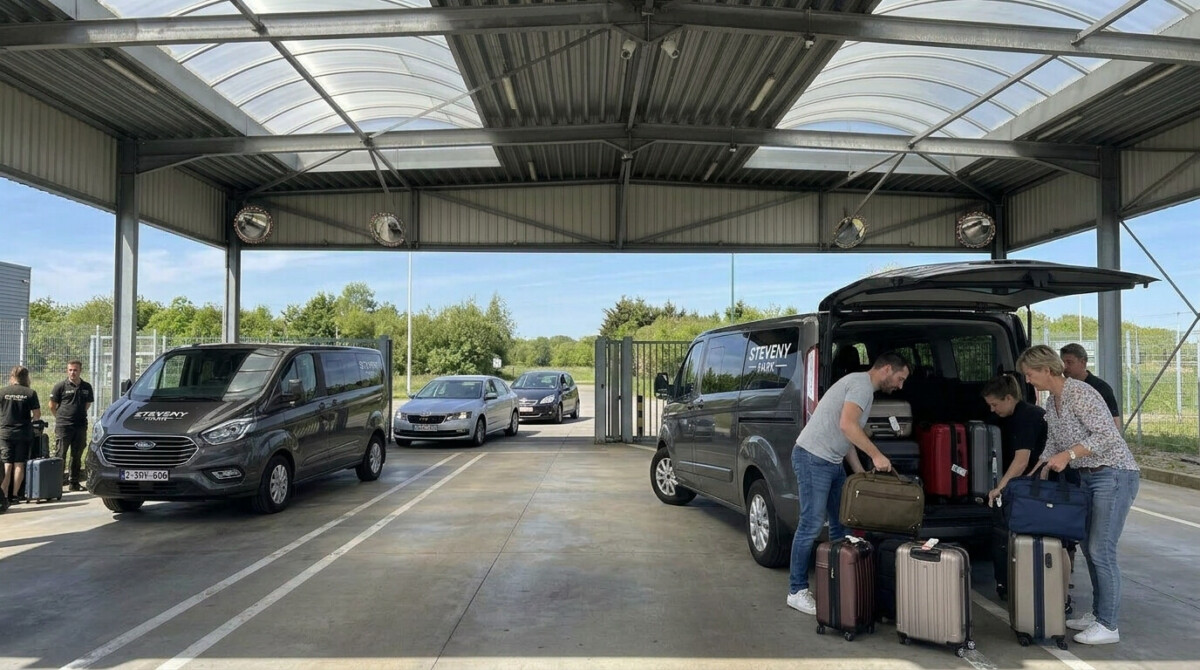Parking aeroport de Charleroi hyper sécurisé